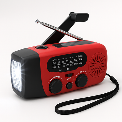 KrisPower 2025 — Vevradio med Powerbank för Alla Väder