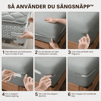 SängSnäpp - Håller Lakanet Perfekt på Plats Hela Natten