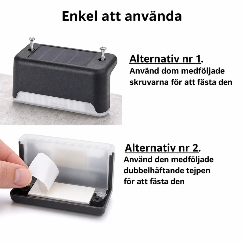 Tänds automatiskt när det mörknar