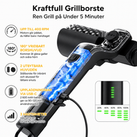 SpinClean Grillborste — Ren Grill på Under 5 Minuter