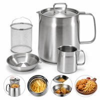 OljeSmart 3-i-1 — Fritera, Filtrera & Spara Olja