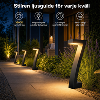 SolvägsLyktan 7 — 12h varmvitt ljus, noll elkostnad (4-pack)