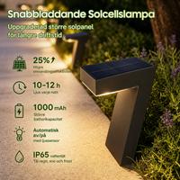 SolvägsLyktan 7 — 12h varmvitt ljus, noll elkostnad (4-pack)