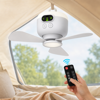 SilentBreeze Takfläkt — LED-ljus & 8000 mAh batteri