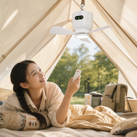 SilentBreeze Takfläkt — LED-ljus & 8000 mAh batteri