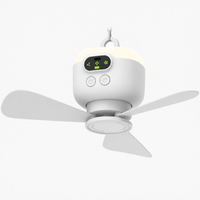 SilentBreeze Takfläkt — LED-ljus & 8000 mAh batteri