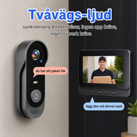 SafeView Dörrkamera – Trådlös med 170° Vidvinkel & Skärm