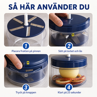 QuickPeel Pro — Elektrisk Fruktskalare på 25 Sekunder